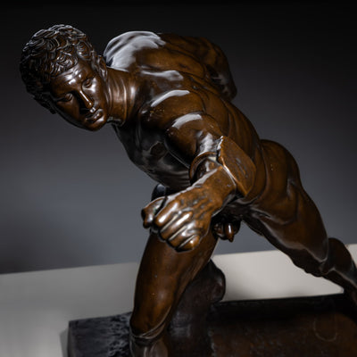 Borghese Gladiator in Bronze, Foundry F. Barbedienne, 2nd Half 19th Century