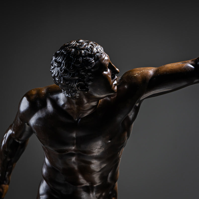 Borghese Gladiator in Bronze, Foundry F. Barbedienne, 2nd Half 19th Century