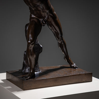 Borghese Gladiator in Bronze, Foundry F. Barbedienne, 2nd Half 19th Century