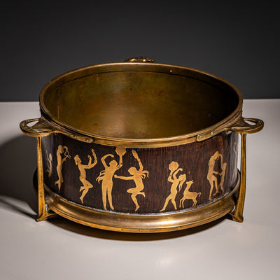 Bowl with Silhouette Scenes after Karl Wilhelm Diefenbach (1851–1913), Probably Vienna, after 1893