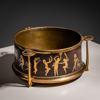 Bowl with Silhouette Scenes after Karl Wilhelm Diefenbach (1851–1913), Probably Vienna, after 1893