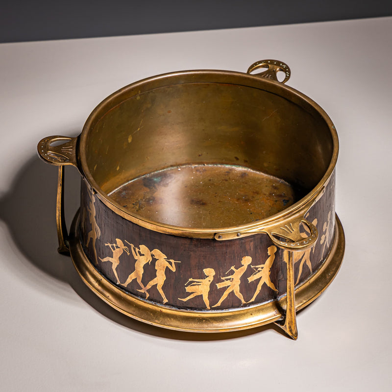 Bowl with Silhouette Scenes after Karl Wilhelm Diefenbach (1851–1913), Probably Vienna, after 1893
