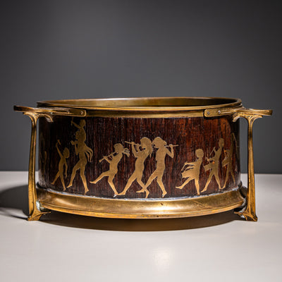 Bowl with Silhouette Scenes after Karl Wilhelm Diefenbach (1851–1913), Probably Vienna, after 1893