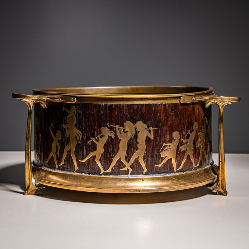 Bowl with Silhouette Scenes after Karl Wilhelm Diefenbach (1851–1913), Probably Vienna, after 1893