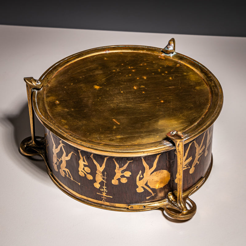 Bowl with Silhouette Scenes after Karl Wilhelm Diefenbach (1851–1913), Probably Vienna, after 1893