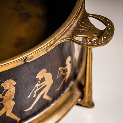 Bowl with Silhouette Scenes after Karl Wilhelm Diefenbach (1851–1913), Probably Vienna, after 1893