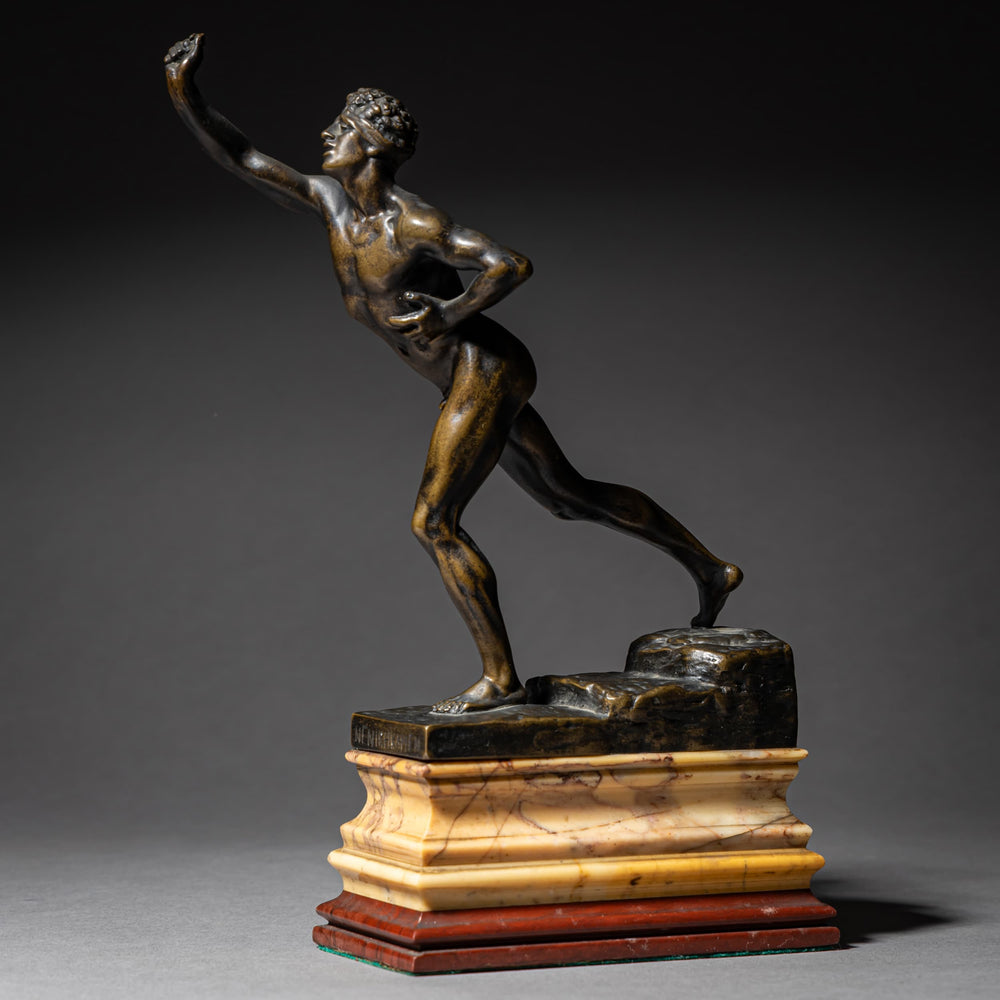 Bronze “The Messenger of Marathon” by Max Kruse (1854–1942), Gladenbeck Foundry, Berlin, design 1881