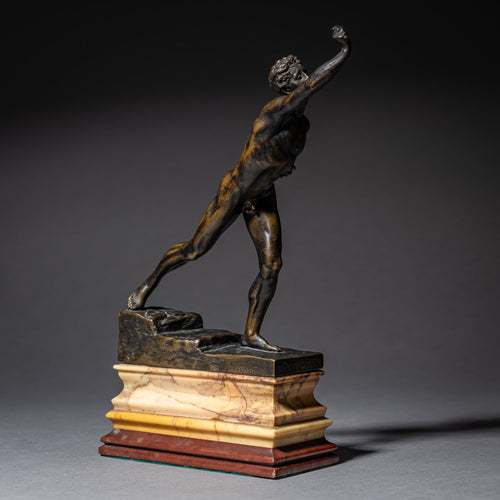 Bronze “The Messenger of Marathon” by Max Kruse (1854–1942), Gladenbeck Foundry, Berlin, design 1881