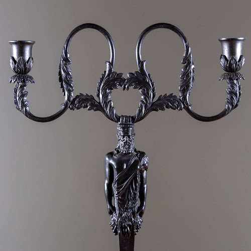 Berlin Iron Candleholder after Karl Friedrich Schinkel, 19th Century