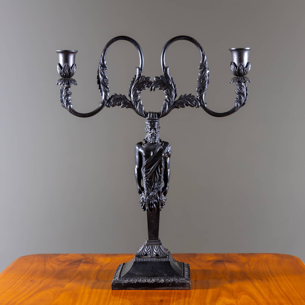 Berlin Iron Candleholder after Karl Friedrich Schinkel, 19th Century