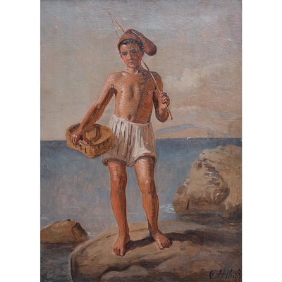 Constantin Hansen (Danish, 1804-1880), Fisher Boy from Capri, 1838