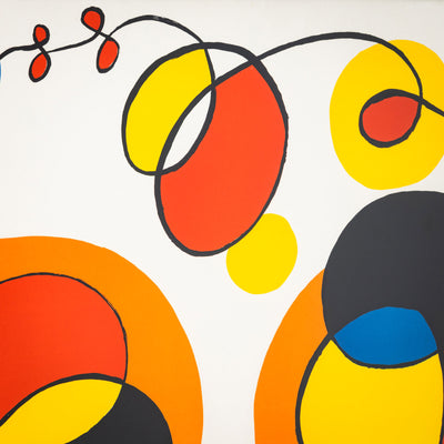 Alexander Calder (USA, 1898–1976) – Color Lithograph "OVERLAPPING", Ed. 79/95, circa 1970