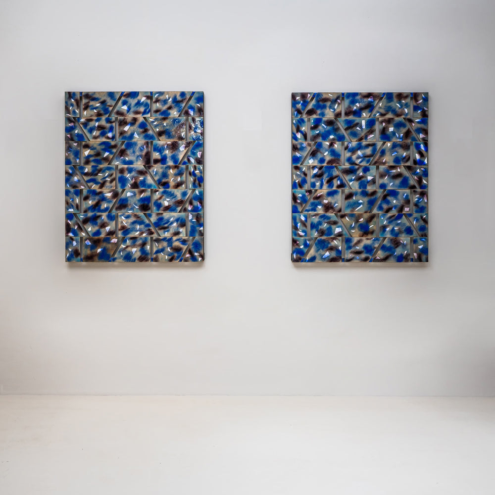 Pendant of abstract Compositions by Paolo de Poli (Italy, 1905-1996), Padua/Italy 1960-61