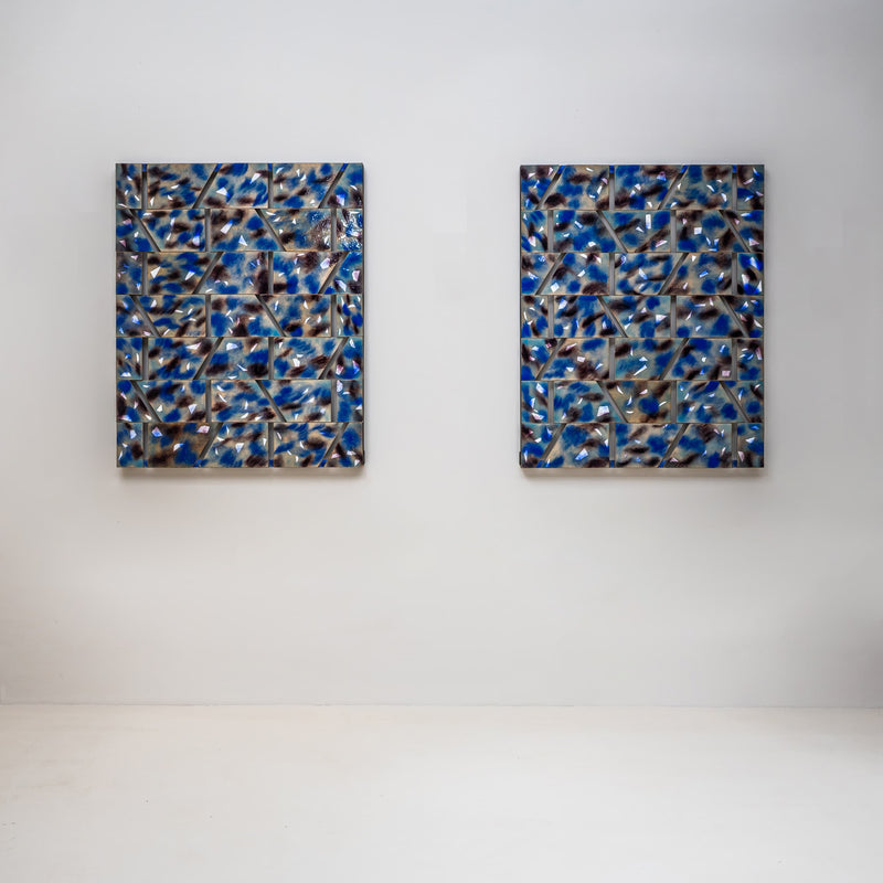 Pendant of abstract Compositions by Paolo de Poli (Italy, 1905-1996), 1960/61