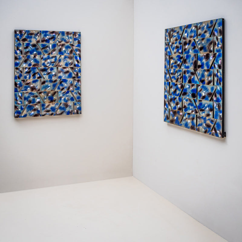 Pendant of abstract Compositions by Paolo de Poli (Italy, 1905-1996), 1960/61