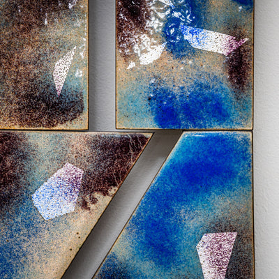 Pendant of abstract Compositions by Paolo de Poli (Italy, 1905-1996), 1960/61