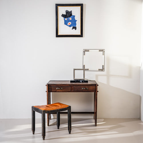 Table Lamp, Model “Quadro” by Jacques Adnet for Lumen Center Italia, Ed. 122/300, 1970s