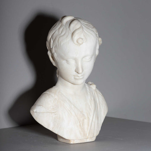 Bust of John the Baptist as Child in the manner of Karl Storck (Germany, 1826-1887), Late 19th Century