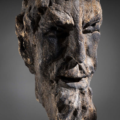 Sandstone Head of a Satyr, 18th Century