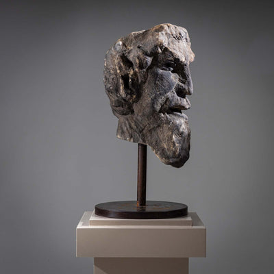 Sandstone Head of a Satyr, 18th Century