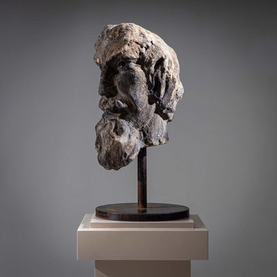 Sandstone Head of a Satyr, 18th Century