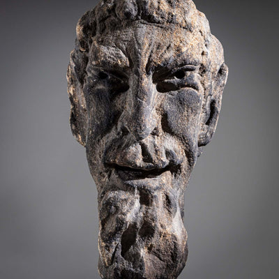 Sandstone Head of a Satyr, 18th Century