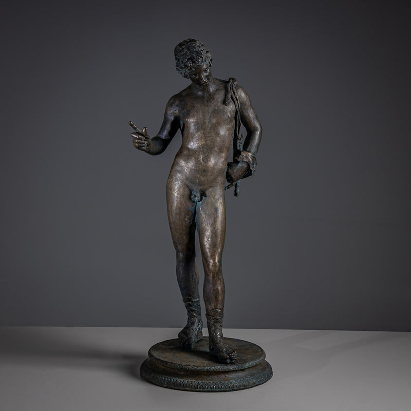Bronze of Narcissus after the Antique, 20th Century