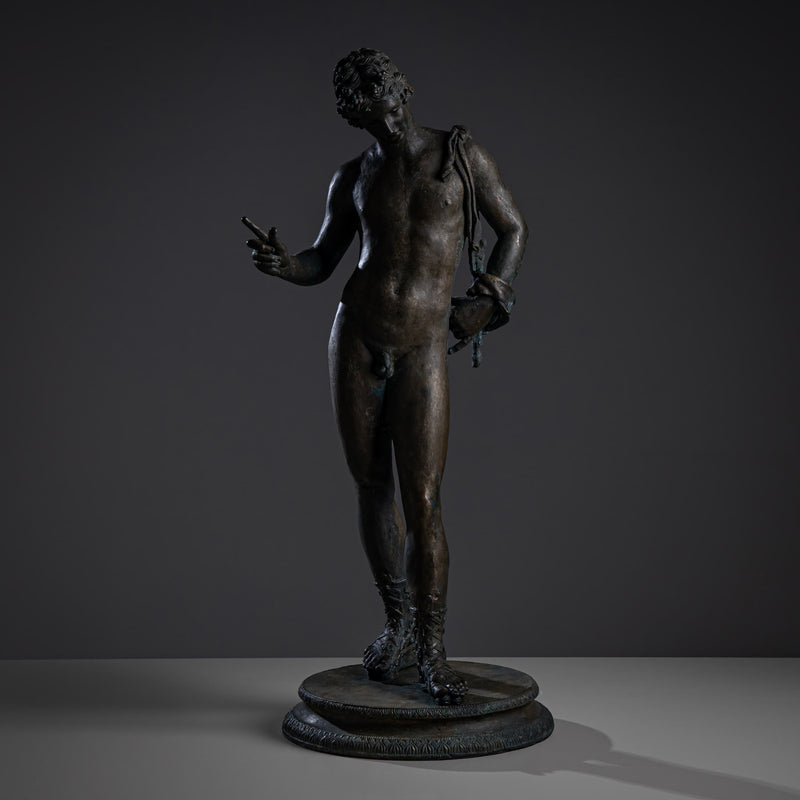 Bronze of Narcissus after the Antique, 20th Century