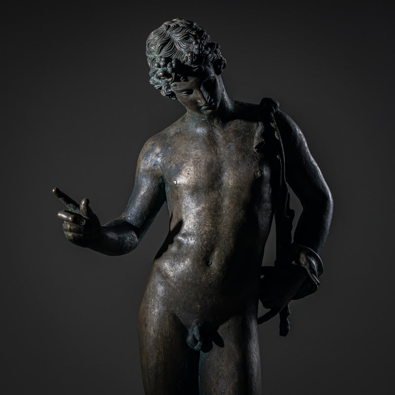 Bronze of Narcissus after the Antique, 20th Century