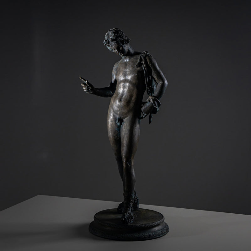 Bronze of Narcissus after the Antique, 20th Century
