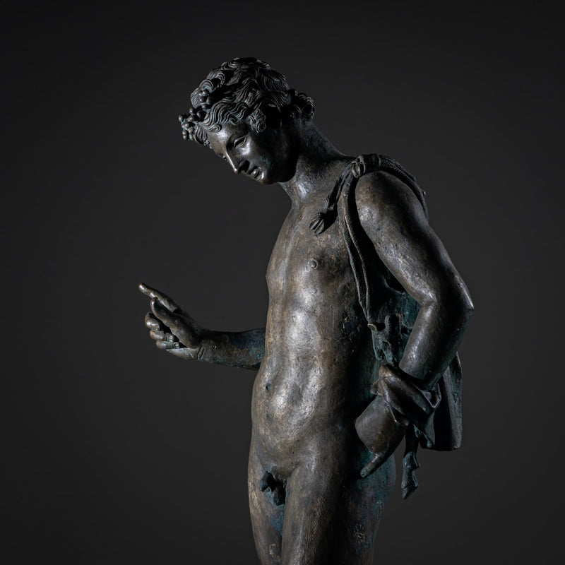 Bronze of Narcissus after the Antique, 20th Century