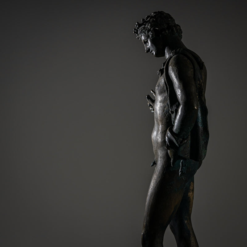 Bronze of Narcissus after the Antique, 20th Century