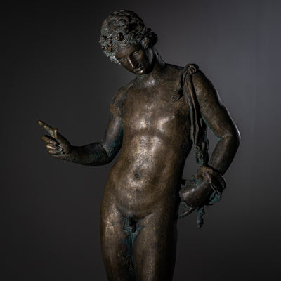 Bronze of Narcissus after the Antique, 20th Century