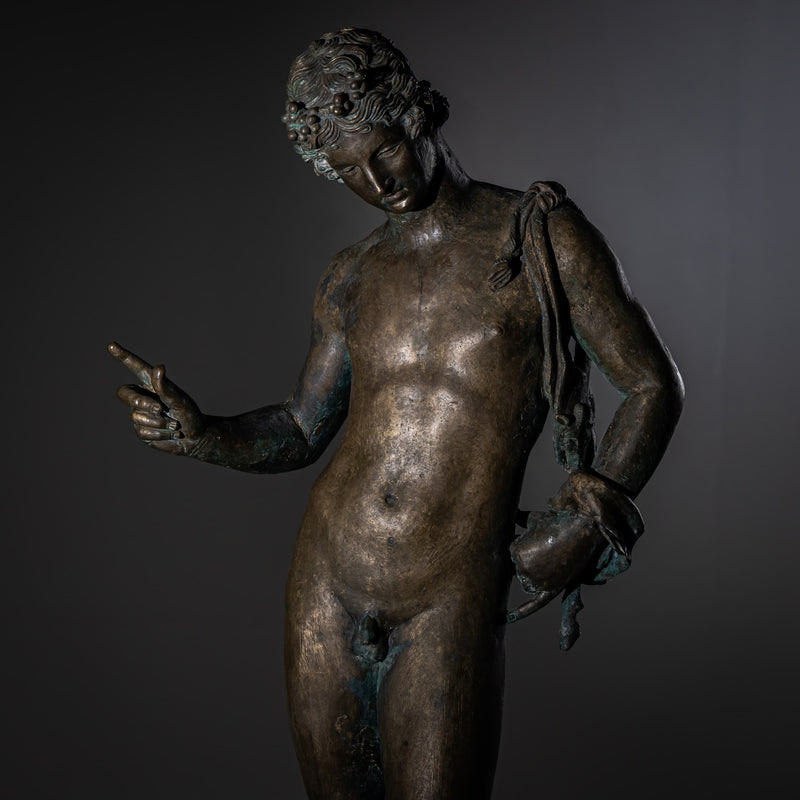 Bronze of Narcissus after the Antique, 20th Century