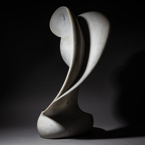 Marble Sculpture “Gabbiano” (Seagull) by Renato Mari, Italy, 1976