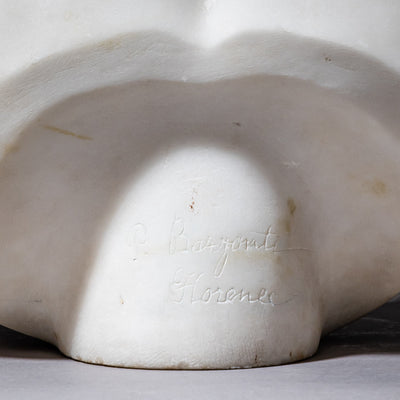 Marble Bust of the Venus of Capua, signed P. Bazzanti, Florence, Italy, 2nd Half 19th Century