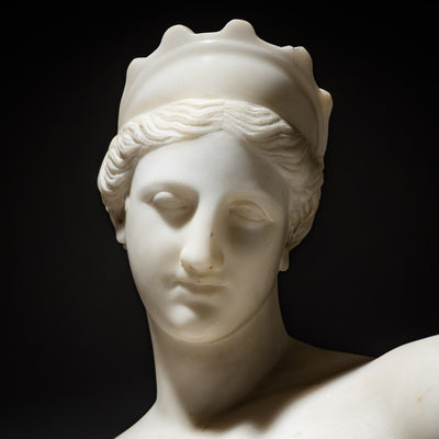 Marble Bust of the Venus of Capua, signed P. Bazzanti, Florence, Italy, 2nd Half 19th Century