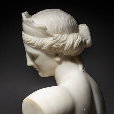 Marble Bust of the Venus of Capua, signed P. Bazzanti, Florence, Italy, 2nd Half 19th Century