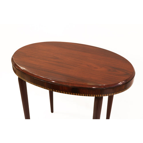 Art Deco Oval Lamp Table