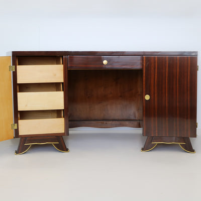 Art Deco Executive Desk, France 1940s