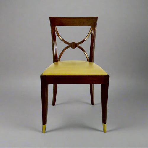Set Four Art Deco Period DE COENE FRÈRES Side Chairs France circa 1930