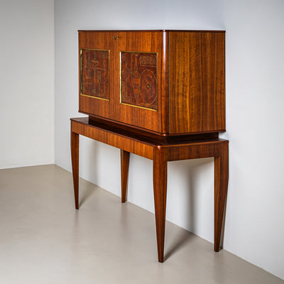 Bar Cabinet in the style of Melchiorre Bega, Italy, 1960s