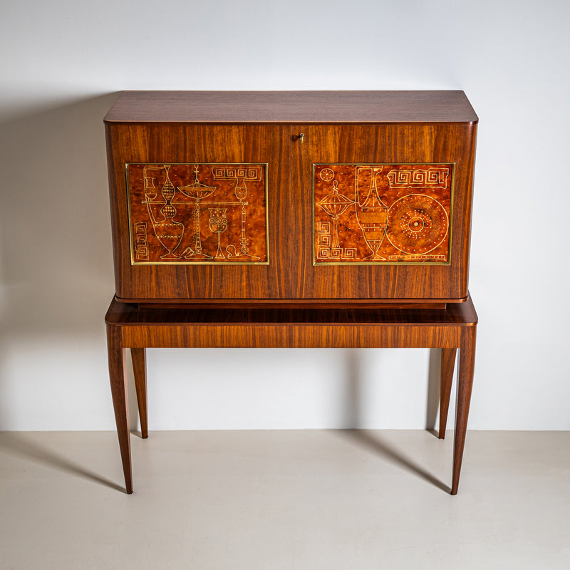 Bar Cabinet in the style of Melchiorre Bega, Italy, 1960s
