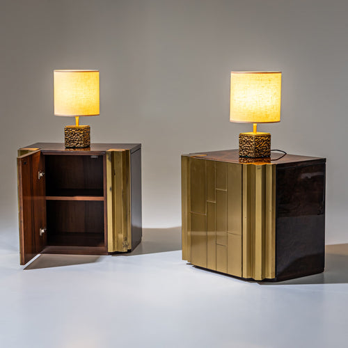 Pair of Bedside Cabinets by Luciano Frigerio for Frigerio di Desio, Italy, 1970s