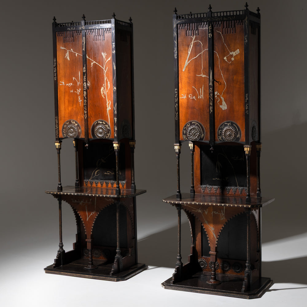 Carlo Bugatti (1856–1940), Two Cabinets, Italy, circa 1890/1900