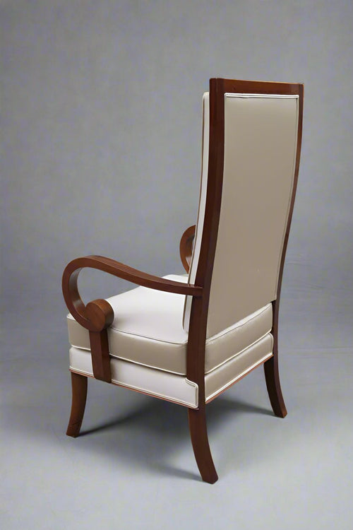 Single Art Deco Tall Back Armchair