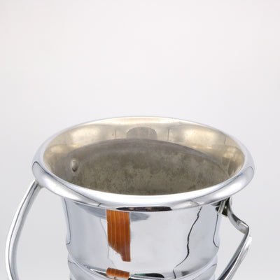 Art Deco Period Champagne Bucket with Bakelite Handle France c.1930.