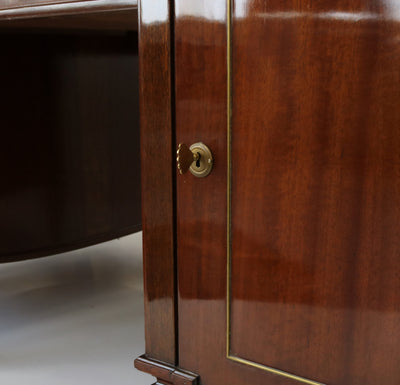 DE COENE FRÈRES Neoclassical Mahogany Desk Belgium 1940