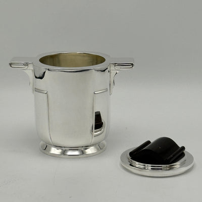 Art Deco Period Sterling Silver Five Piece Tea Coffee Service Belgium circa 1930