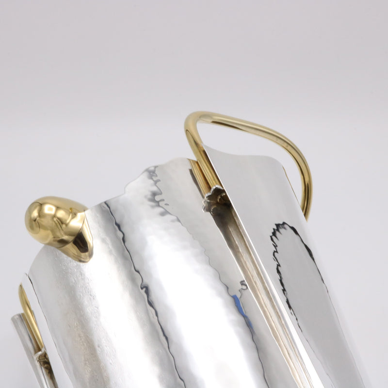 Borek Sipek Cleto Munari Sterling Silver Champagne Cooler Bucket Italy circa 1990